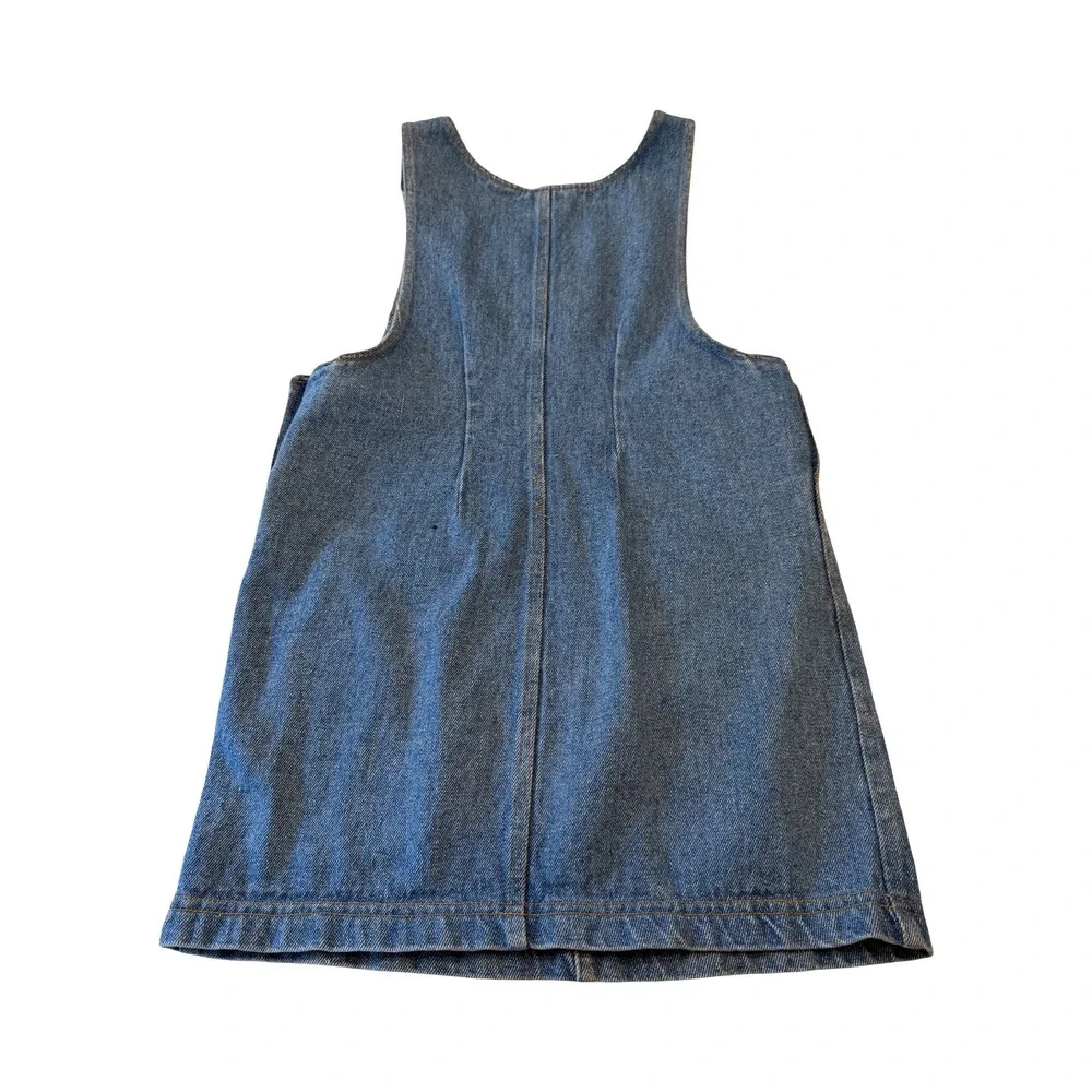 Vintage Honors Kids Denim‎ Jumper Dress Blue Cotton Pinafore Size L 90s Retro